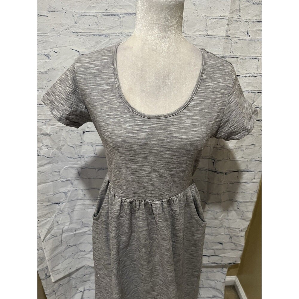 Natural By Known Supply Gray Organic Cotton Dress Size Medium - Picture 2 of 11